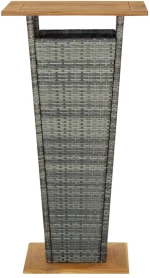 vidaXL Σετ Επίπλων Μπαρ Κήπου 5 Τεμαχίων Γκρι N/A Γκρι