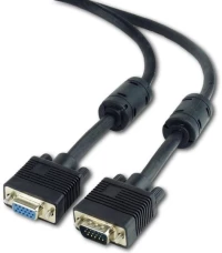 CABLEXPERT PREMIUM VGA HD15M/HD15M DUAL-SHIELDED W/2 FERRITE CORE 1.8M CABLE kat