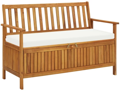 vidaXL Παγκάκι Κήπου με Αποθηκευτικό Χώρο 120x63x84 εκ. Ξύλο Ακακίας 120 x 63 x 84 cm Καφέ