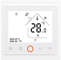 Smart θερμοστάτης πετρελαίου BHT-002-GBLWDB, WiFi, dual band, λευκός
