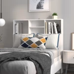 vidaXL Κεφαλάρι Με Αποθηκευτικό Χώρο Λευκό 100x19x103,5 εκ. N/A Λευκό