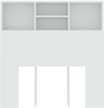 vidaXL Κεφαλάρι Με Αποθηκευτικό Χώρο Λευκό 100x19x103,5 εκ. N/A Λευκό