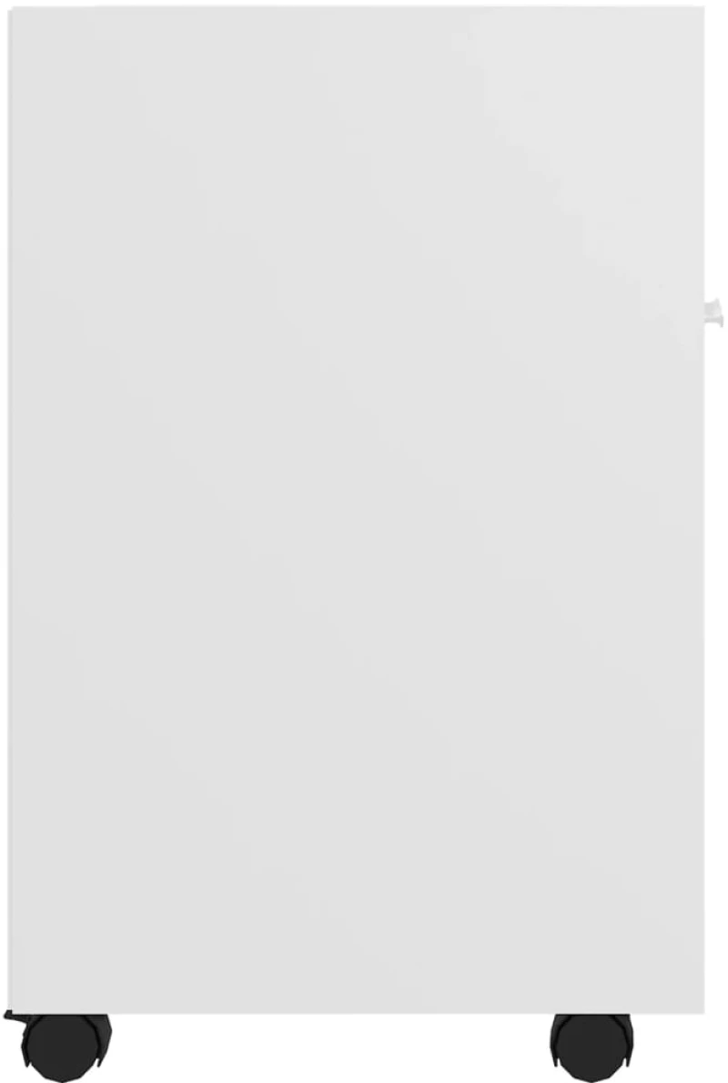 vidaXL Βοηθητικό Ντουλάπι με Τροχούς Λευκό 33x38x60 εκ. Μοριοσανίδα N/A Λευκό