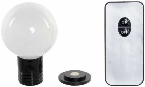 Διακοσμητική Μπάλα DKD Home Decor Μαύρο LED Μαγνήτης Πολυπροπυλένιο (ΡΡ) (6 x 6 x 10 cm)