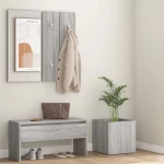 vidaXL Σετ Επίπλων Διαδρόμου Γκρι Sonoma Επεξεργασμένο Ξύλο N/A Γκρι