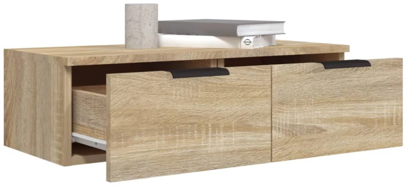 vidaXL Ντουλάπι Τοίχου Sonoma Δρυς 68x30x20 εκ. Επεξεργασμένο Ξύλο N/A Καφέ