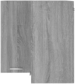 vidaXL Ντουλάπι Κρεμαστό Γωνιακό Γκρι Sonoma 57x57x60 εκ. Επεξ. Ξύλο  Γκρι