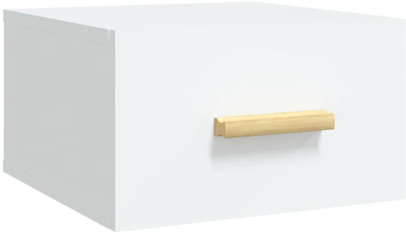 vidaXL Κομοδίνα Επιτοίχια 2 τεμ. Λευκά 35x35x20 εκ. N/A Λευκό