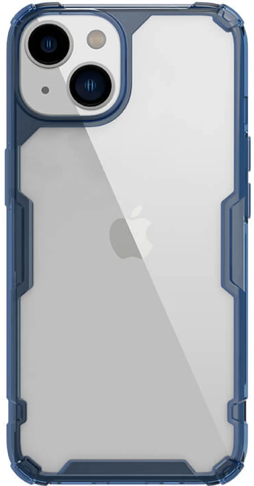 NILLKIN θήκη Nature Pro για Apple iPhone 14, μπλε & διάφανη