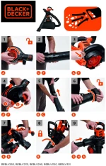 Ηλεκτρική σκούπα με Σακούλα Black & Decker beblv260-qs