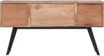 vidaXL Μπουφές 140 x 30 x 75 εκ. από Μασίφ Ξύλο Teak  Καφέ