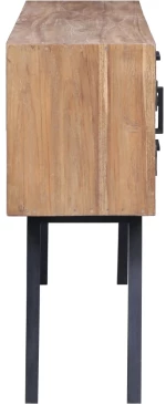 vidaXL Μπουφές 140 x 30 x 75 εκ. από Μασίφ Ξύλο Teak  Καφέ