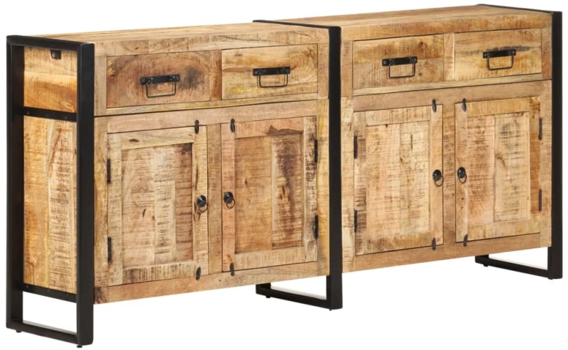 vidaXL Μπουφές 172 x 35 x 80 εκ. από Μασίφ Ξύλο Μάνγκο N/A Καφέ