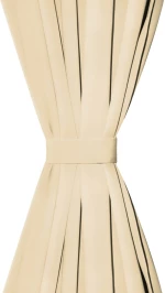 vidaXL Κουρτίνες με Θηλιές 2 τεμ. Μπεζ 140 x 225 εκ. από Microsatin 225 cm Μπεζ