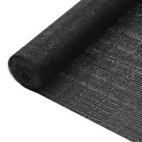 vidaXL Δίχτυ Σκίασης Μαύρο 3,6  x 50 μ. από HDPE 75 γρ./μ² 3.6 x 50 m (75 g/m²) Μαύρο