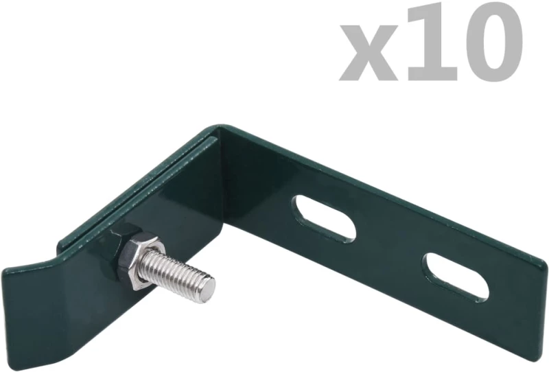 vidaXL Σύνδεσμος Τοίχου Γωνιακός 10 Σετ Πράσινο N/A Πράσινο