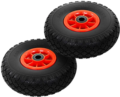 vidaXL Ρόδες για Καρότσια 2 τεμ. 3.00-4 (260x85) Συμπαγής Πολυουρεθάνη
