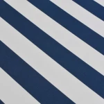 vidaXL Τέντα Αναδιπλούμενη Χειροκίνητη Μπλε/Λευκή 450 εκ. 450 cm Μπλε