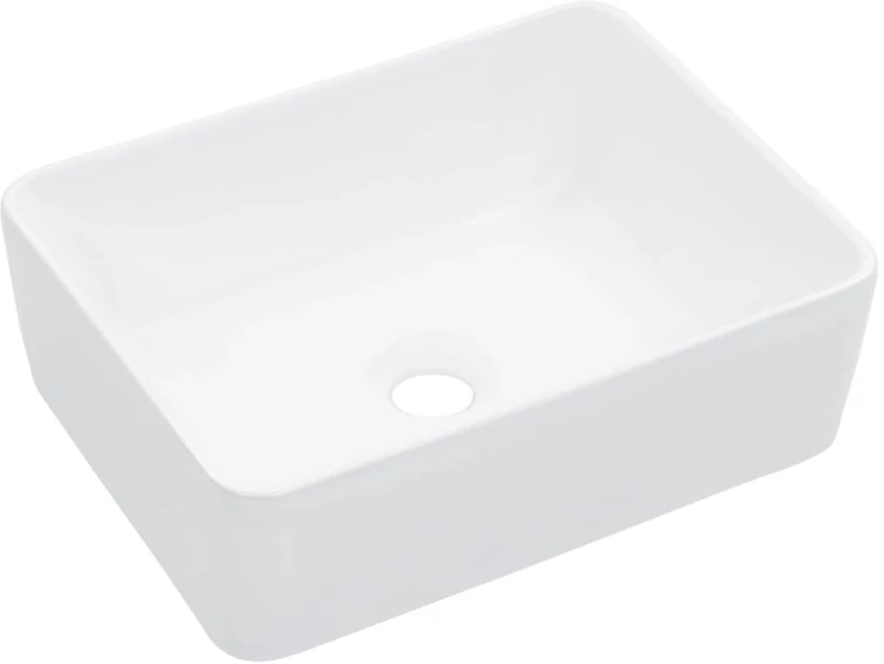 vidaXL Νιπτήρας Λευκός 40 x 30 x 13 εκ. Κεραμικός N/A Λευκό