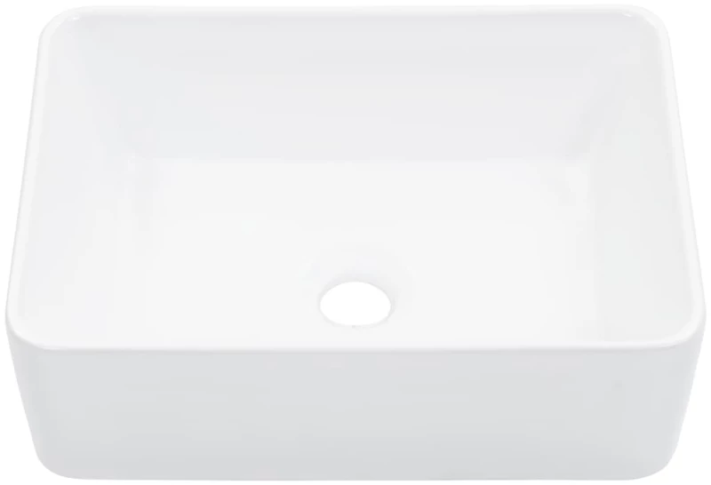 vidaXL Νιπτήρας Λευκός 40 x 30 x 13 εκ. Κεραμικός N/A Λευκό