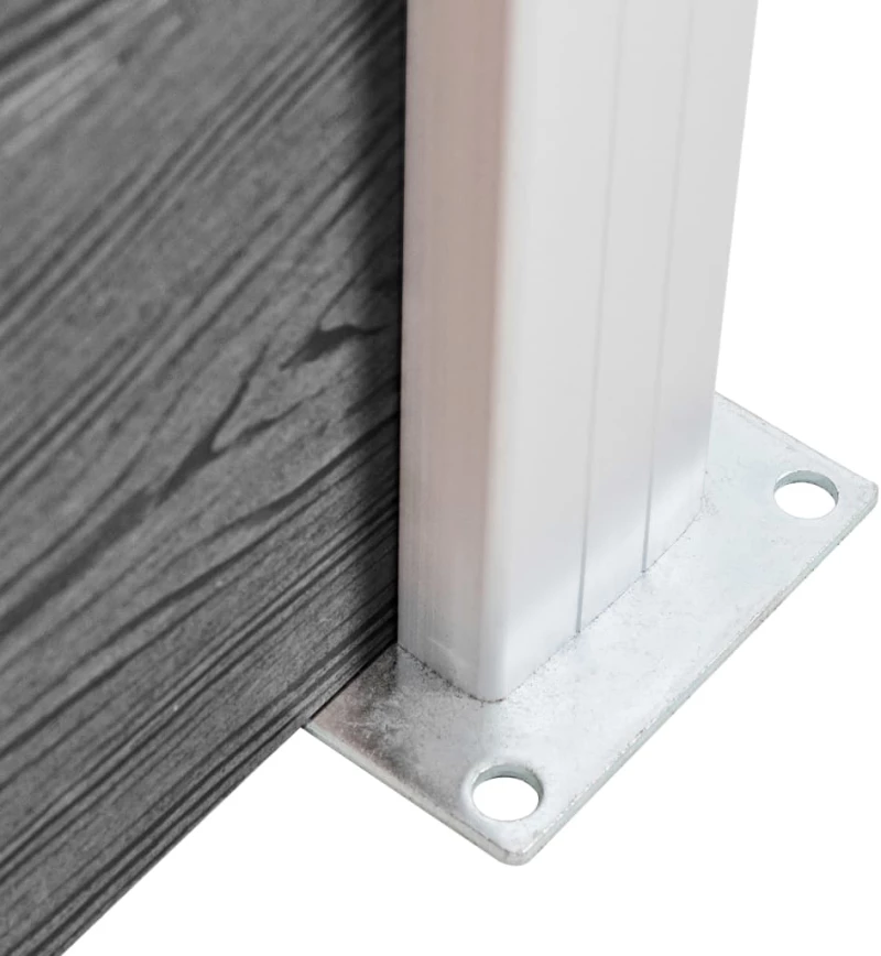 vidaXL Σετ Πάνελ Περίφραξης Γκρι 353 x 146 εκ. από WPC 353 x 146 cm Γκρι