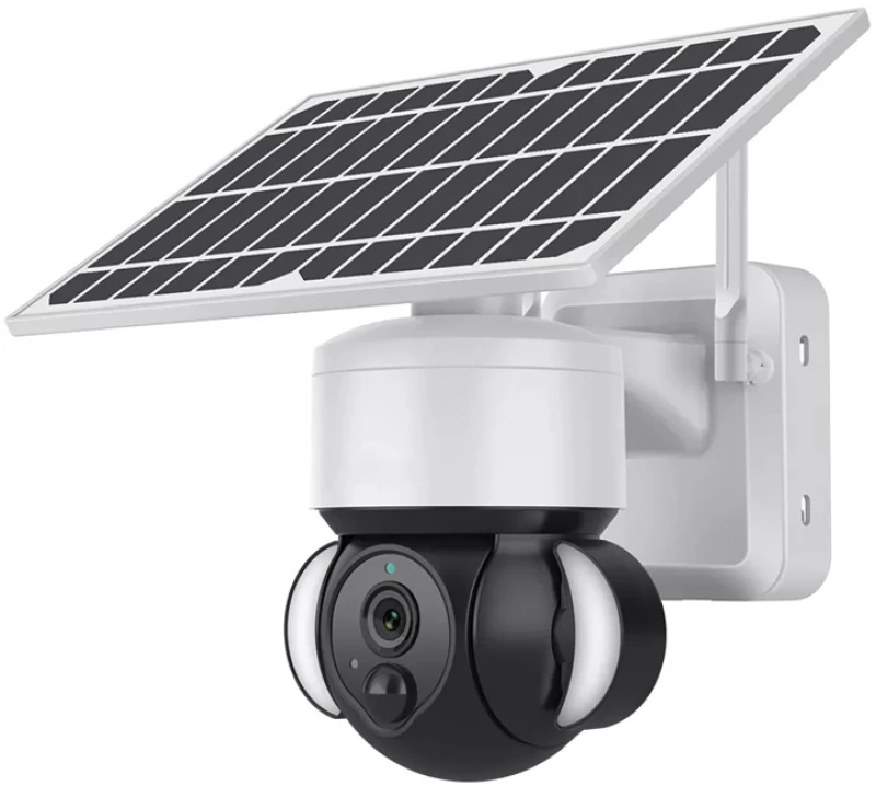 SECTEC smart ηλιακή κάμερα ST-S518M-3M με προβολείς, 3MP, Wi-Fi, PTZ