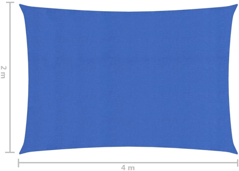 vidaXL Πανί Σκίασης Μπλε 2 x 4 μ. 160 γρ./μ² από HDPE 2 x 4 m Μπλε