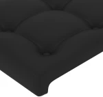 vidaXL Κεφαλάρια Κρεβατιού 2 τεμ.Μαύρα80 x 5 x 78/88 εκ.ΣυνθετικόΔέρμα 80 x 5 x 118/128 cm Μαύρο