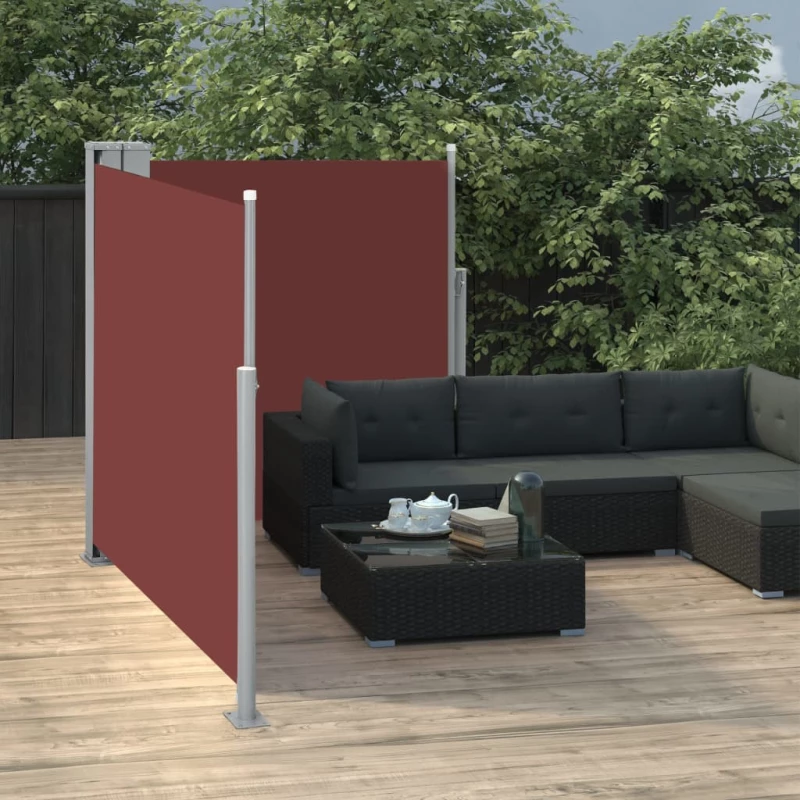 vidaXL Σκίαστρο Πλαϊνό Συρόμενο Καφέ 100 x 600 εκ. 100 x 600 cm Καφέ