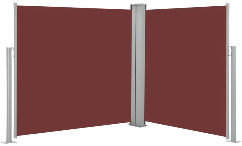 vidaXL Σκίαστρο Πλαϊνό Συρόμενο Καφέ 100 x 600 εκ. 100 x 600 cm Καφέ