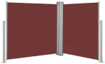 vidaXL Σκίαστρο Πλαϊνό Συρόμενο Καφέ 100 x 600 εκ. 100 x 600 cm Καφέ