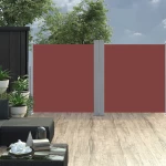vidaXL Σκίαστρο Πλαϊνό Συρόμενο Καφέ 100 x 600 εκ. 100 x 600 cm Καφέ