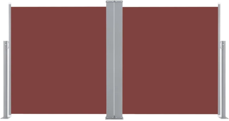 vidaXL Σκίαστρο Πλαϊνό Συρόμενο Καφέ 100 x 600 εκ. 100 x 600 cm Καφέ