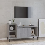 vidaXL Έπιπλο Τηλεόρασης Γκρι Sonoma 100x35x55 εκ. από Επεξεργ. Ξύλο N/A Γκρι