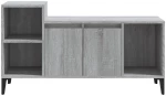 vidaXL Έπιπλο Τηλεόρασης Γκρι Sonoma 100x35x55 εκ. από Επεξεργ. Ξύλο N/A Γκρι