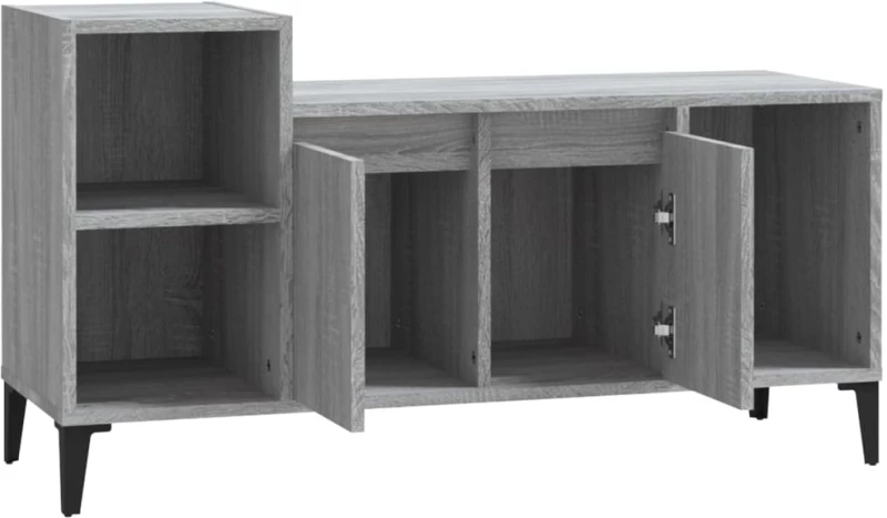 vidaXL Έπιπλο Τηλεόρασης Γκρι Sonoma 100x35x55 εκ. από Επεξεργ. Ξύλο N/A Γκρι