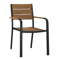 ΠΟΛΥΘΡΟΝΑ ΑΛΟΥΜΙΝΙΟΥ SAGA ΑΝΘΡΑΚΙ ΜΕ POLYWOOD HM5127.02 55x56x85Υεκ. (Η τιμή αφορά το 1 τεμάχιο)