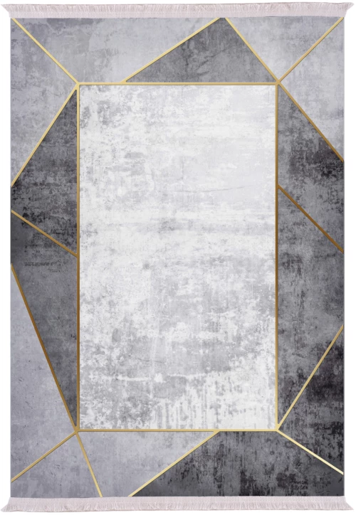 ΧΑΛΙ ΣΑΛΟΝΙΟΥ ΜΕ ΚΡΟΣΙΑ JOSIANE ΓΚΡΙ HM7723.23 180X280 εκ. (Η τιμή αφορά το 1 τεμάχιο)