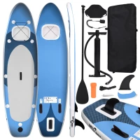 vidaXL Σανίδα SUP Φουσκωτή Σετ Θαλασσί 330 x 76 x 10 εκ. 330 x 76 x 10 cm Μπλε
