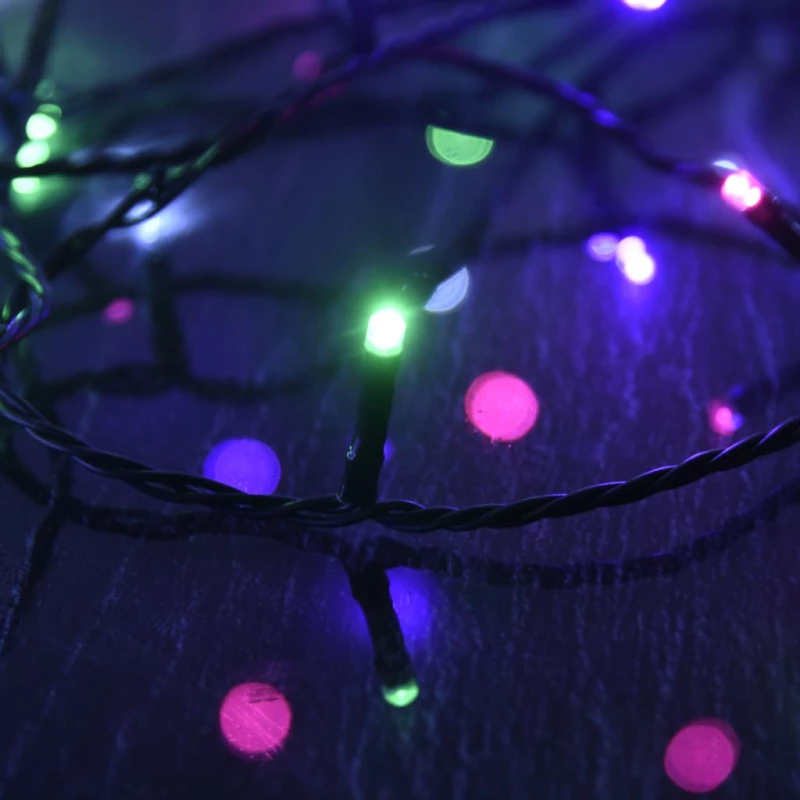 vidaXL Φωτάκια με 2000 LED Παστέλ Πολύχρωμη 200 μ. από PVC 200 m
