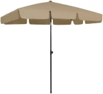 vidaXL Ομπρέλα Θαλάσσης Taupe 200 x 125 εκ. 200 x 125 cm μπεζ-γκρι