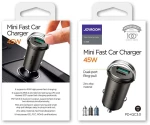 Car charger JOYROOM (C-A35) (1xUSB-C 1xUSB 4.8A 45W) black