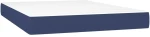 vidaXL Κρεβάτι Boxspring με Στρώμα Μπλε 140x200 εκ. Υφασμάτινο 140 x 200 cm Μπλε