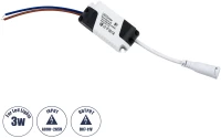 GloboStar® 73075 Πλαστικό Τροφοδοτικό SELV για Προϊόντα LED 3W - AC 220-240V σε DC 7-11V - IP20 L6 x W3 x H2cm - 3 Years Warranty
