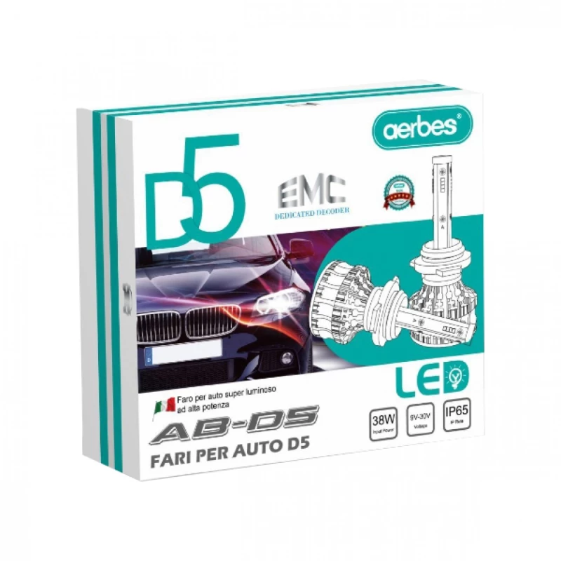Σετ 2 Τεμάχια Led Λάμπες D5 Αυτοκινήτου  SMD 38W H7 4200lm - Led Headlight