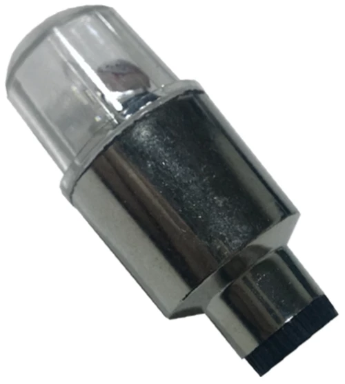 GloboStar® 115205 Βαλβίδες LED με Μπαταρία 3xLR1130 Αυτοκινήτου - Μοτοσυκλέτας - Ποδηλάτου Σετ 2 Τεμ. σε Blister RGB