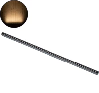 GloboStar® DIGI-BAR 90211 Ψηφιακή Μπάρα Φωτισμού Wall Washer Digital Pixel Facade Tuber Bar LED 12W 840lm 45° DC 24V Αδιάβροχο IP65 L100 x W3.5 x H3.2cm Θερμό Λευκό 2700K DMX512 - Γκρι Ανθρακί με Pixel Lens Φακούς - 3 Years Warranty