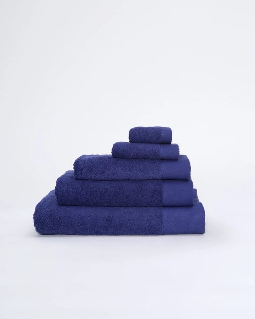 298602 Βαμβακερή Πετσέτα με Φαρδιά Πικέ Φάσα Capital 700gsm Μπάνιου | 65x135cm Μπλε Σκούρο
