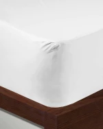 301129 Σεντόνι με λάστιχο Peak California King (200x200+35cm) Ασπρο