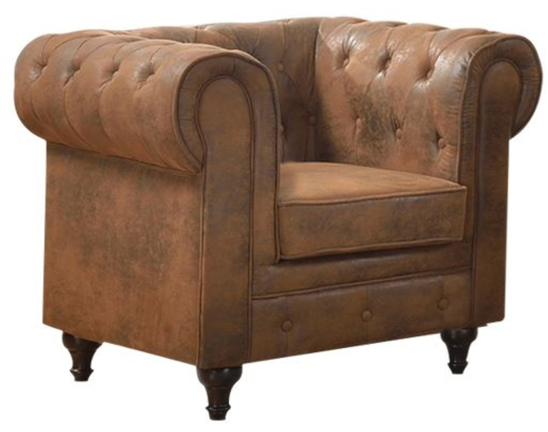 23472 CHESTERFIELD ΠΟΛΥΘΡΟΝΑ ΣΑΛΟΝΙΟΥ - ΚΑΘΙΣΤΙΚΟΥ, ΥΦΑΣΜΑ ΑΠΟΧΡΩΣΗ ΚΑΦΕ CAMEL 110x82x77cm